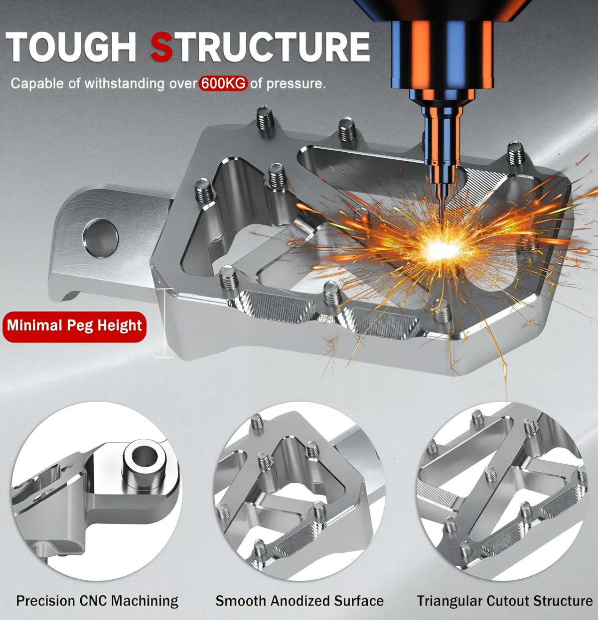 Upgraded chrome CNC pegs for Tuttio Soleil 01